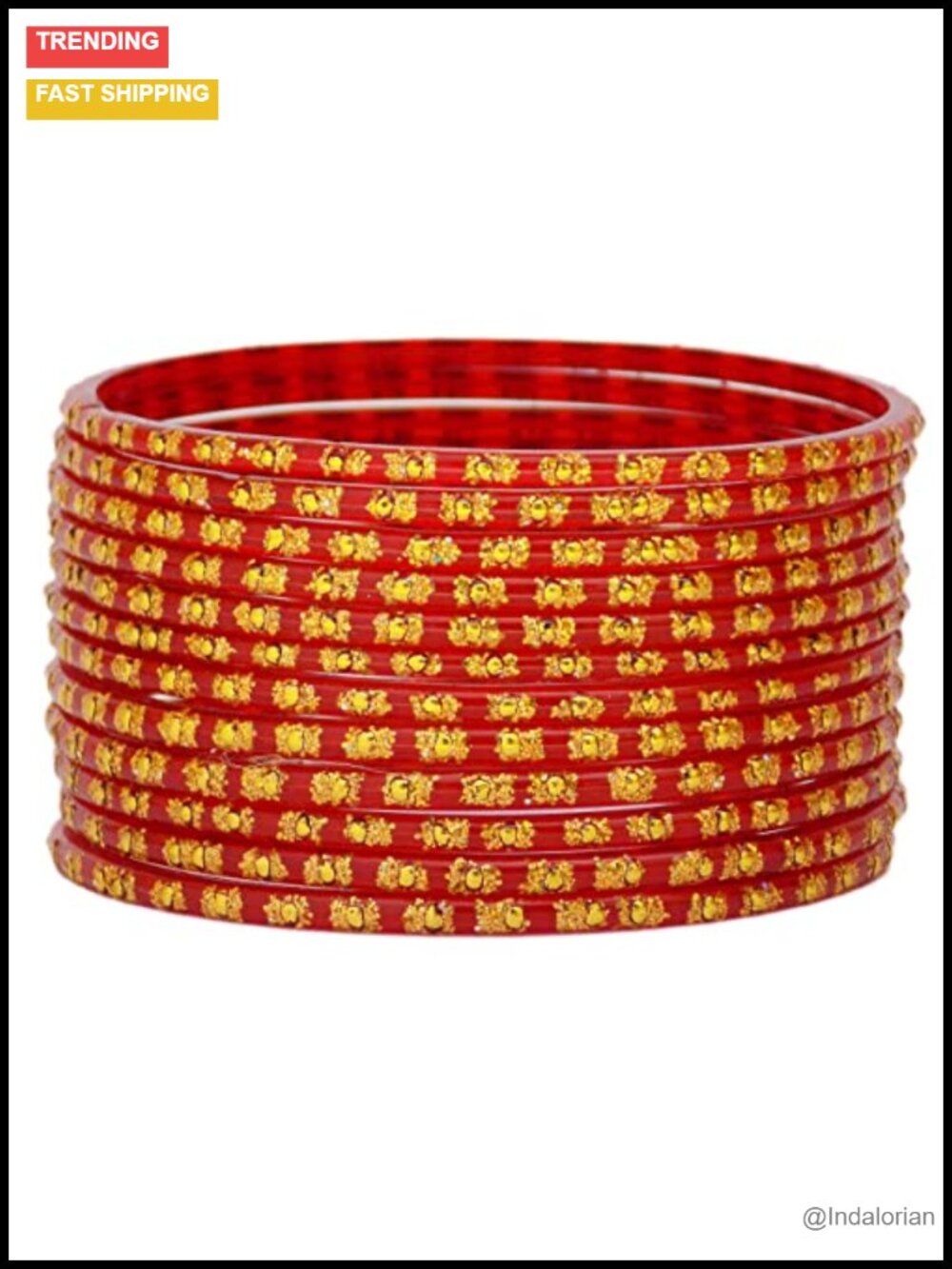 Indian Glass Bangles Set of 12 Ethnic Bridal Bracelets Traditional